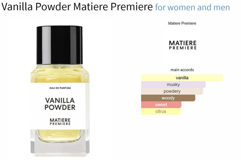 Vanilla Powder Matiere Premiere for women and men - ParfumAmaruParis