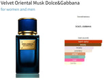 Velvet Oriental Musk Dolce&Gabbana for women and men Decant Fragrance Samples - ParfumAmaruParis