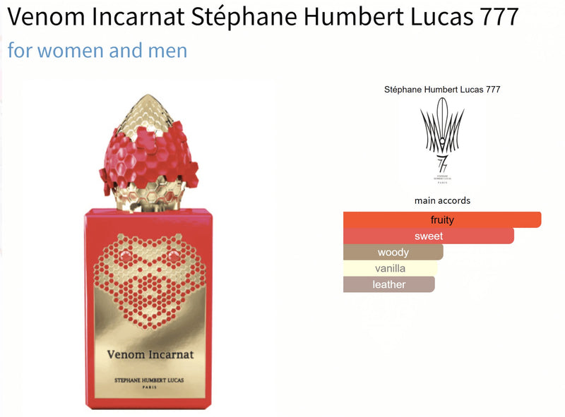 Venom Incarnat Stéphane Humbert Lucas 777 for women and men - ParfumAmaruParis