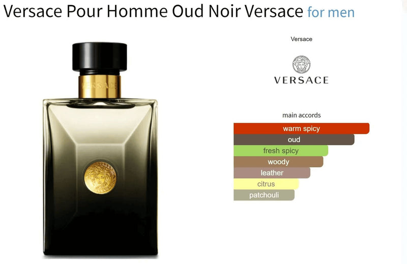 Versace Pour Homme Oud Noir Versace for men Decant Fragrance Samples - ParfumAmaruParis