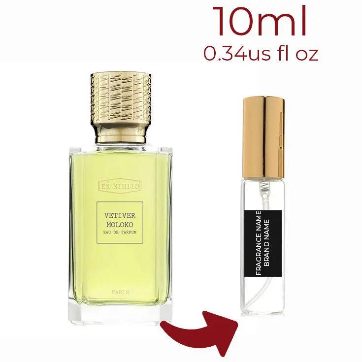 Vetiver Moloko Ex Nihilo for women and men Decant Fragrance Samples - ParfumAmaruParis