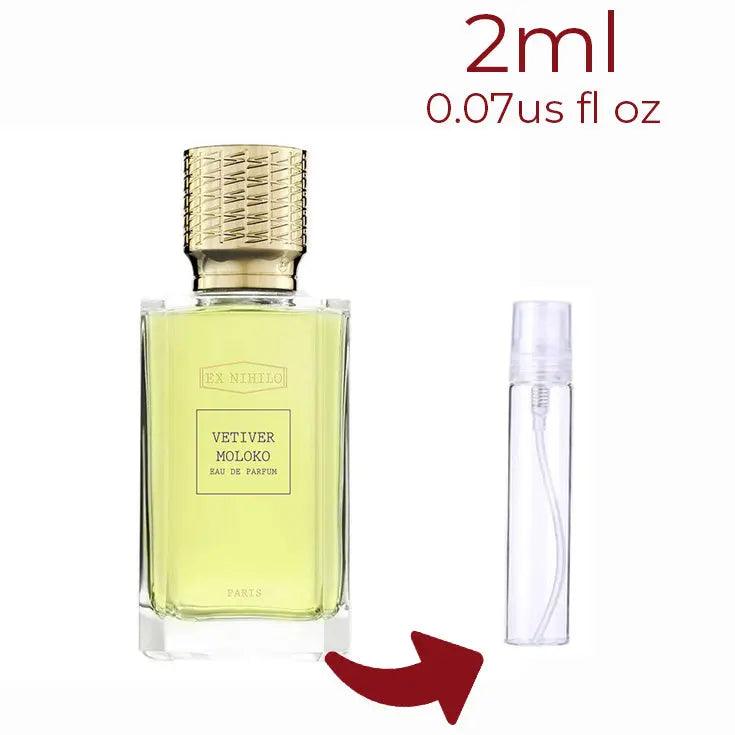 Vetiver Moloko Ex Nihilo for women and men Decant Fragrance Samples - ParfumAmaruParis