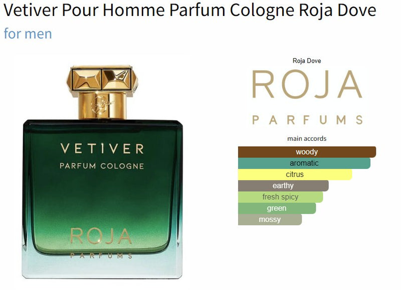 Vetiver Pour Homme Parfum Cologne Roja Dove for men - ParfumAmaruParis