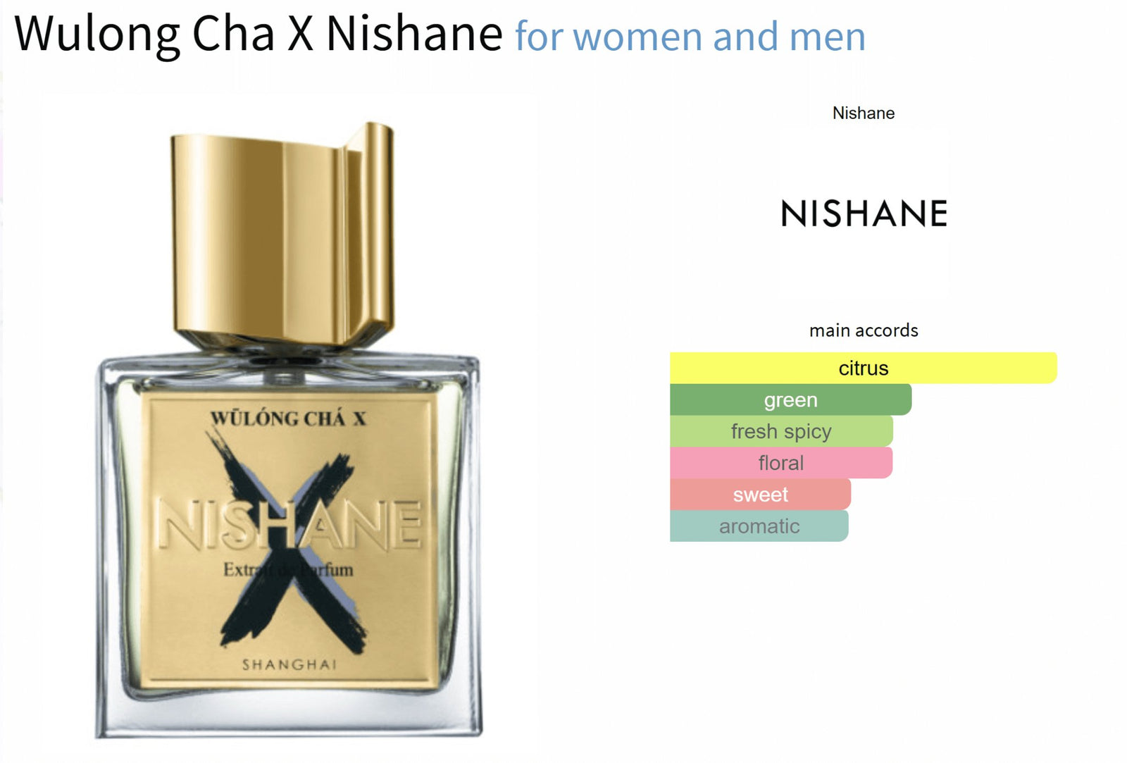 100ML Wulong Cha outlet by Nishane