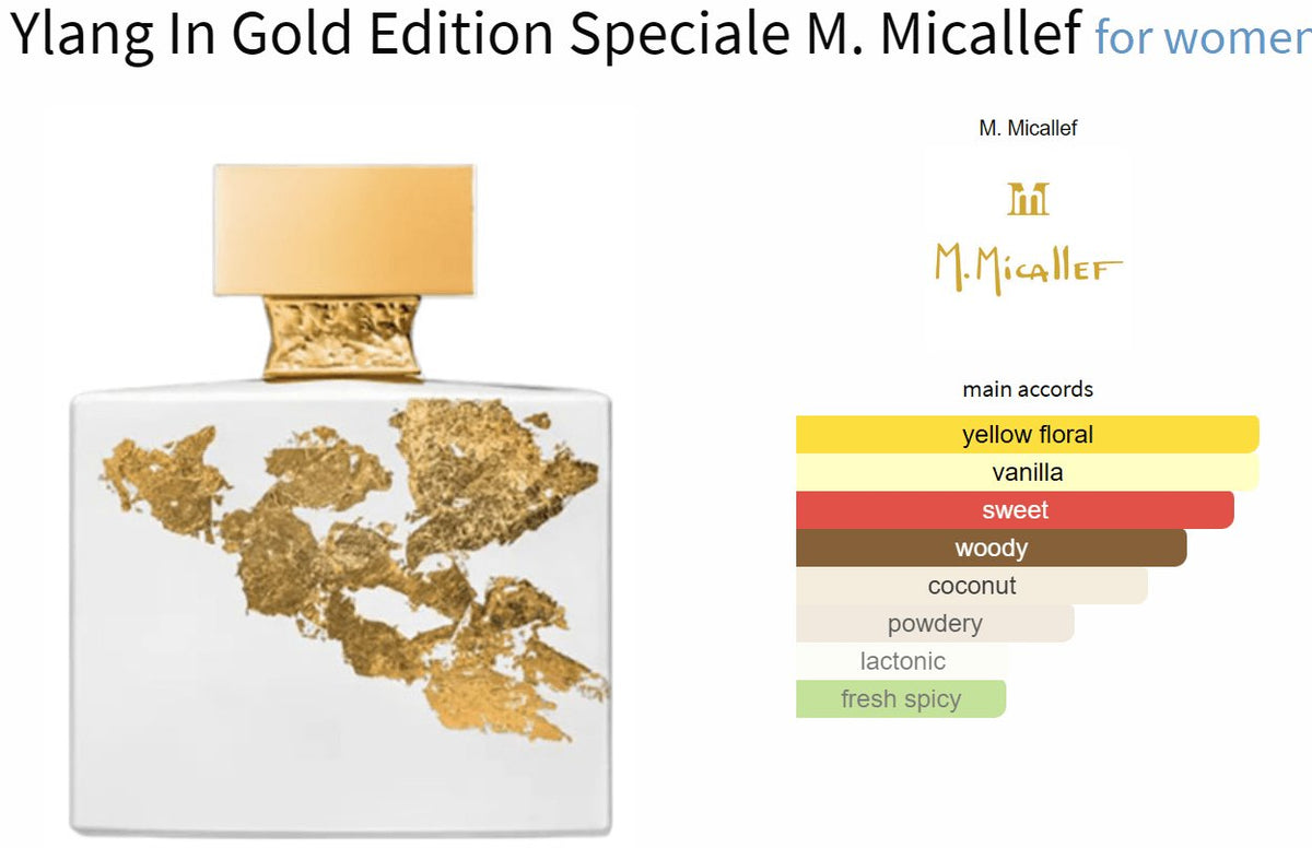 Ylang In Gold Edition Speciale M. Micallef for women