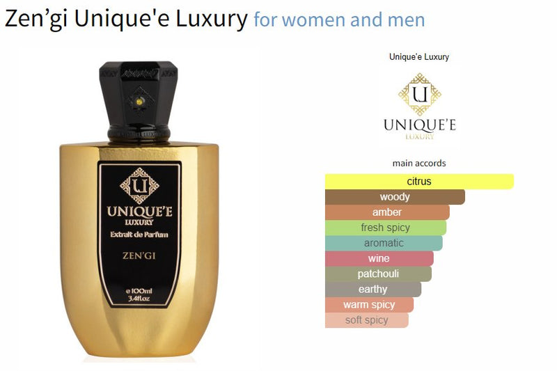 Zen’gi Unique'e Luxury for women and men - ParfumAmaruParis